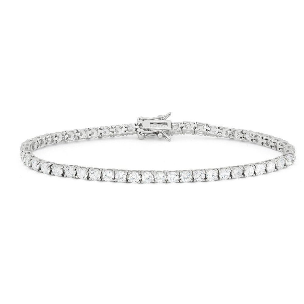 Gioelli Sterling Silver 5.5 TCW Tennis Bracelet
